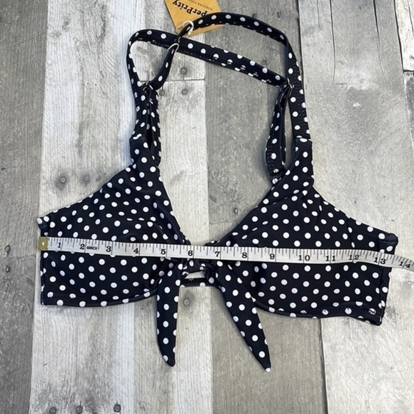 Nwt 2 piece bikini. Black‎ and white polka dot.  Size small - Picture 4 of 11